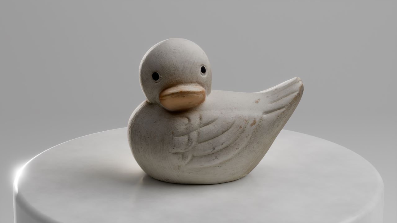 Photogrammetry Duck Figurine 1